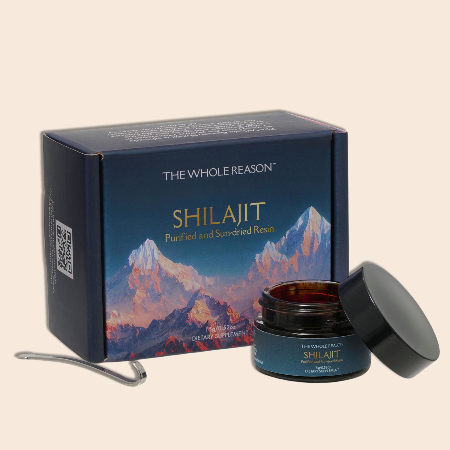 Himalayan Shilajit Resin – Purified &amp; Sun-Dried, 15g